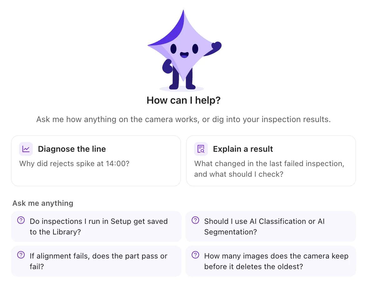 Actual Sparky question and investigation screen